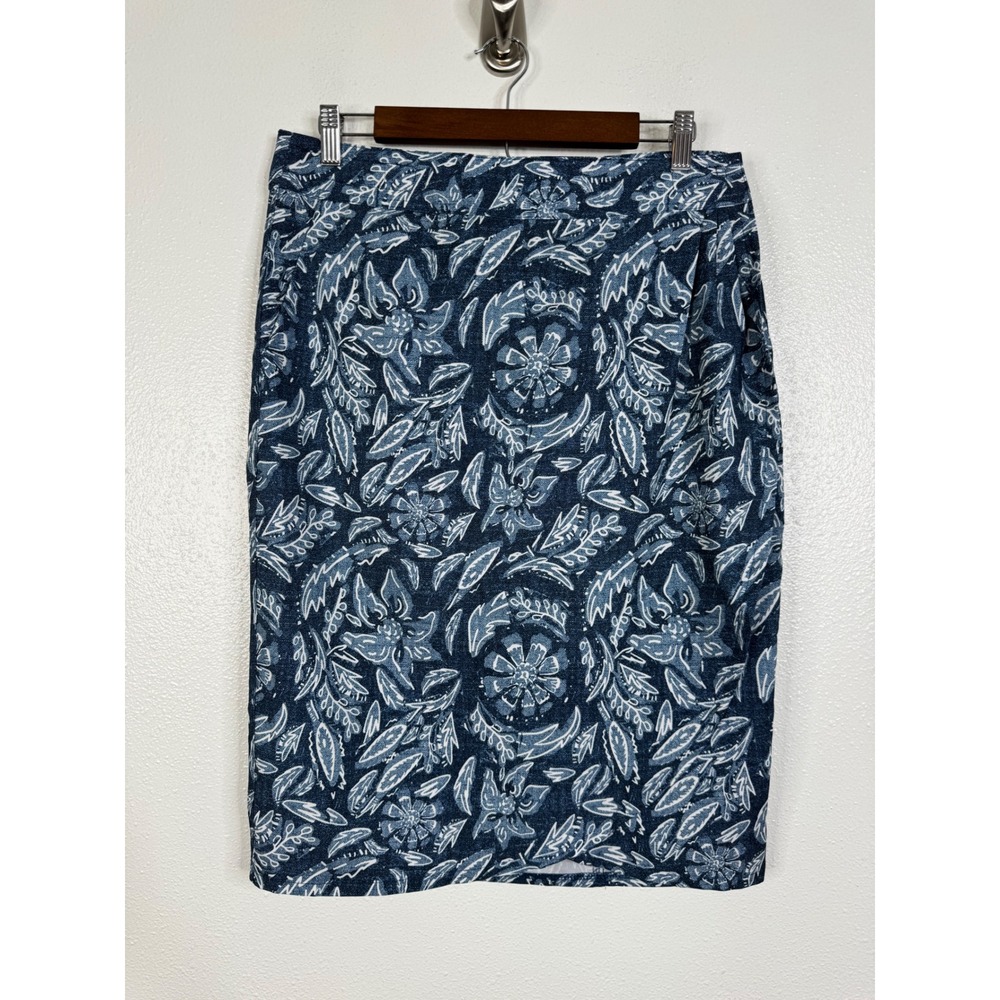 RipSkirt Hawaii Blue Floral Batik Wrap Skirt Medium Quick Dry Travel Activewear
